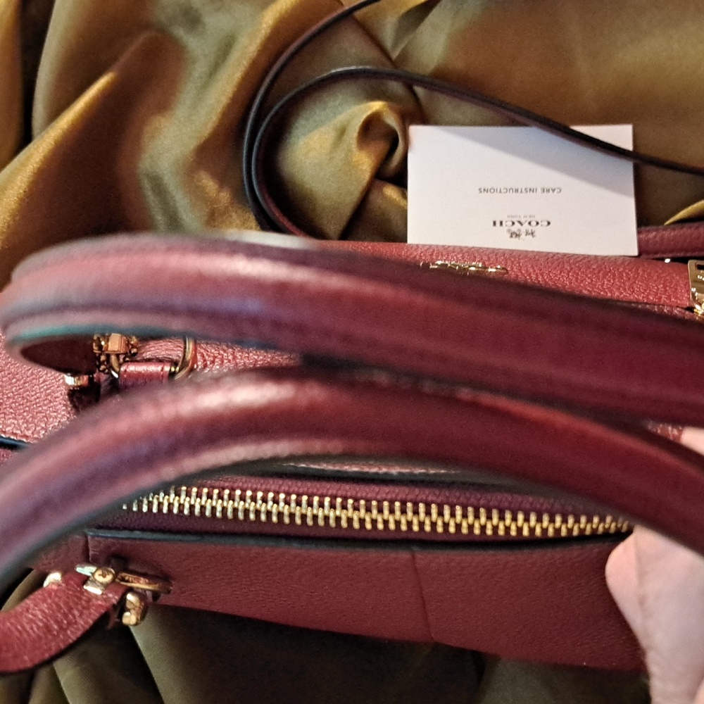NEW Coach  Prairie Burgundy Satchel and Crossbody Excellent Condition - Picture 11 of 14